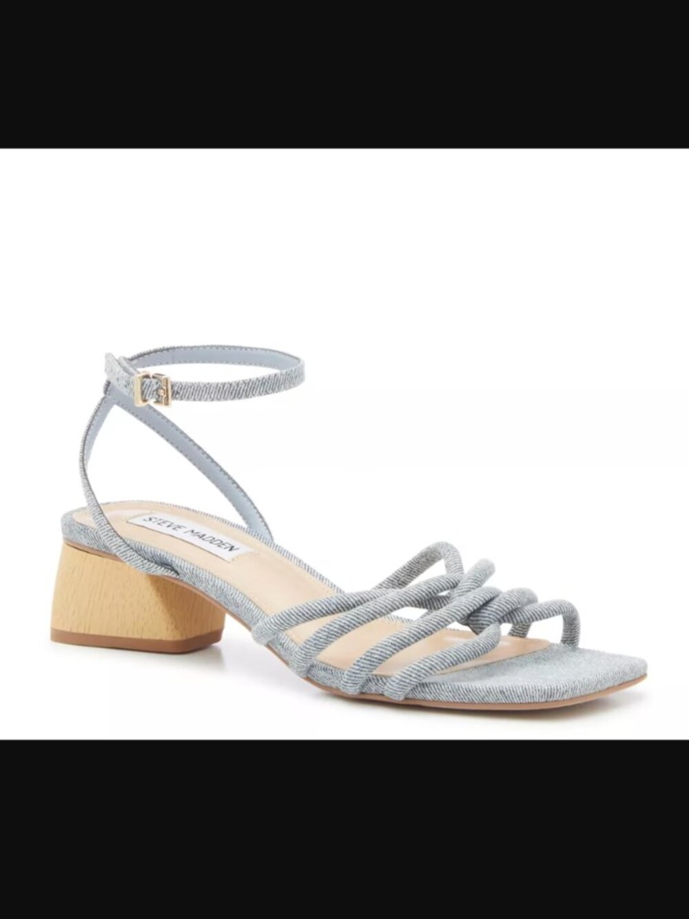 Steve Madden Denim Strappy Sandals - NEW in box | sz 6.5